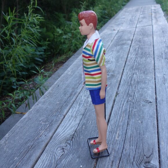 Vintage 1963 Allan HE'S KEN'S BUDDY BY MATTEL Doll with Stand STOCK NO. 1000 - Picture 14 of 16